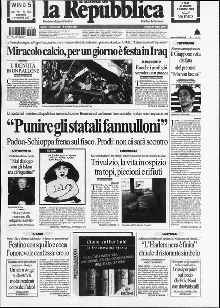 Il lunedì de La repubblica